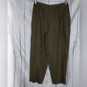 Valerie Stevens 100% Linen Cropped Pants